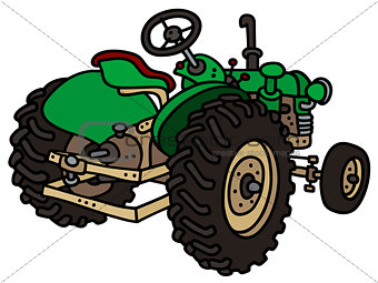 Old green tractor