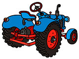 Old blue tractor
