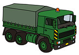 Green military truck