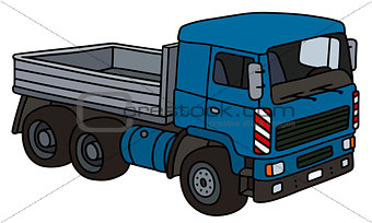 Blue lorry truck