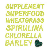 Green superfood background.