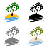 set palms logo