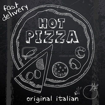 hot pizza advertisement