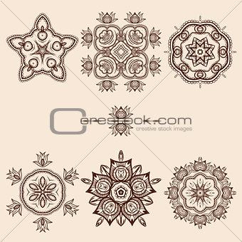 Brown Flower Pattern Pack