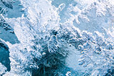 closeup of ice