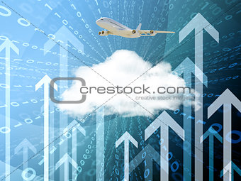 Abstract background with cloud