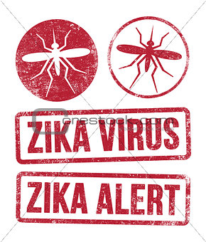 Zika virus stamps