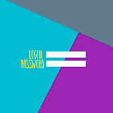 Background with login and password. Modern material design. Abstract Vector Illustration.