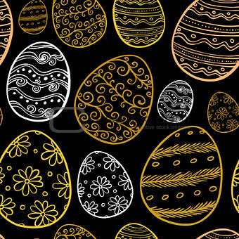 Abstract  Easter seamless pattern