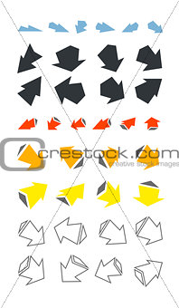 Arrows icons group