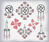 Classical patterns of indigenous American Indians. EPS10 vector illustration