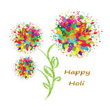 Happy Holi colourful background. 
