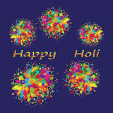 Happy Holi colourful background. 