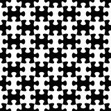 Jigsaw puzzle seamless pattern