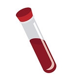 Tube with blood isolated