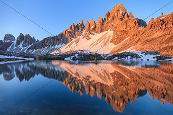 Lago dei Piani. Tre Cime, Italian Dolomites
