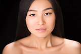 Face of Asian lady