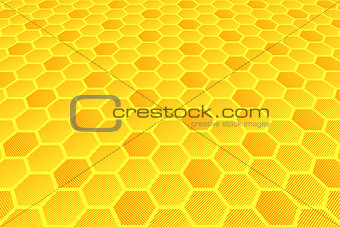 Honeycomb pattern. Hexagons texture.