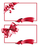Gift card with ribbon