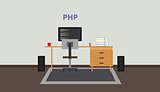 php programmer developer workspace