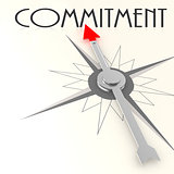 Compass with commitment word
