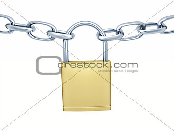 lock with chains