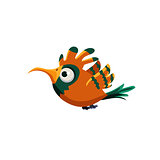 Orange Paradise Bird