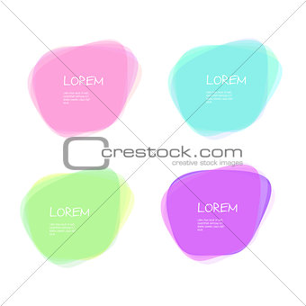 Set of Abstract vector shapes