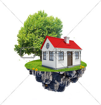 Island with house