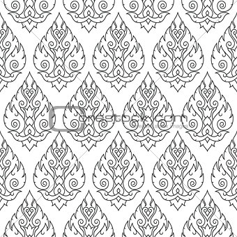 Seamless Thai pattern, repetitive background from Thailand
