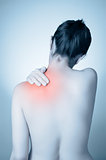 Woman with back pain