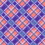 Seamless diagonal pattern in blue, coral and violet