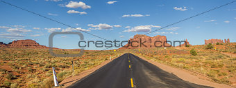 Panorama of Monument Valley in Arizona