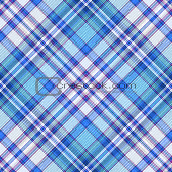 Seamless blue, violet and white diagonal pattern