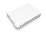 Heap of white paper sheets