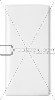 Chocolate bar white blank package template