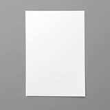 Blank empty sheet of white paper
