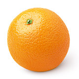 Ripe orange citrus fruit isolated on white