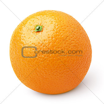 Ripe orange citrus fruit isolated on white