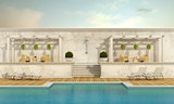 Luxury resort with pool