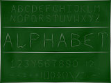 Font scratching on a blackboard