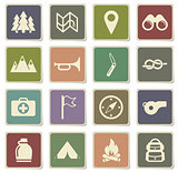 Boy scout simply icons