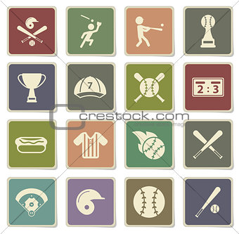 Baseball simply icons