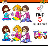 find the differences game