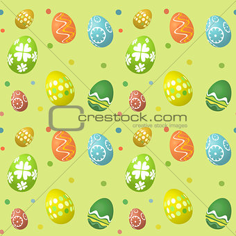 Seamless tile Easter egg background 