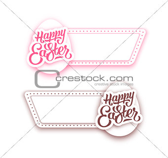 Easter banners set. Vector illustration