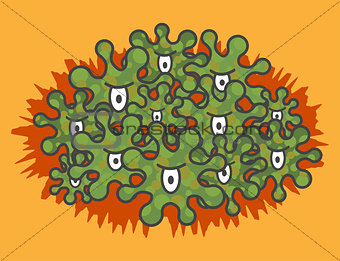 Angry green microbes