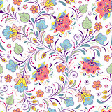  colorful  floral  seamless pattern 