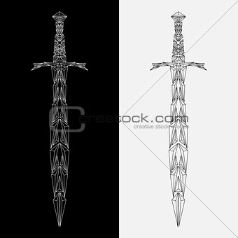 Vector geometric sword