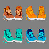 Vector illustration of shoes